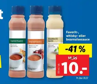 Lidl Favorit-,Whisky-eller Bearnaisesauce tilbud