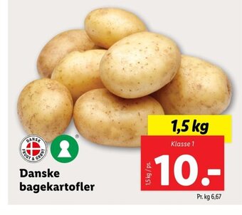 Lidl Danske Bagekartofler tilbud