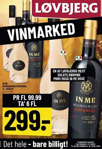 In me negroamaro/zinfandel el. rosato