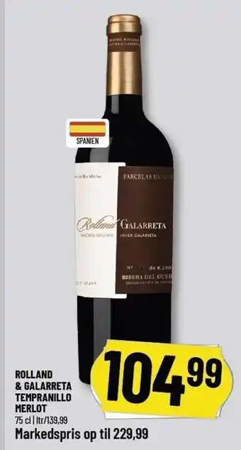 Rolland & galarreta tempranillo merlot