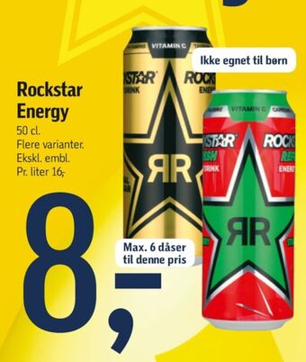 Føtex Rockstar energidrik tilbud