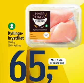 Føtex Hverdags kyllingebrystfilet tilbud