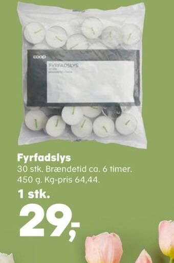 Kvickly Coop fyrfadslys tilbud