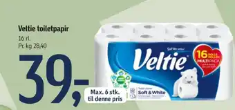 Føtex Veltie toiletpapir tilbud