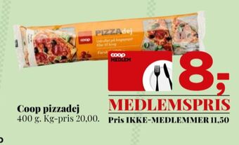 Coop pizzadej