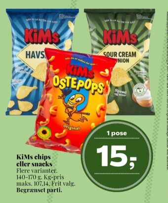 Dagli'Brugsen Kims chips tilbud