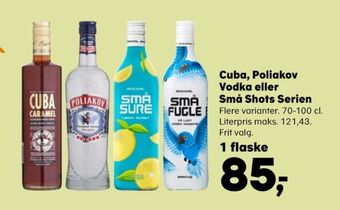 Kvickly Caramel vodka tilbud