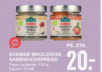 MENY Svansø sandwich spread tilbud