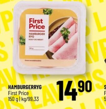 First price hamburgerryg