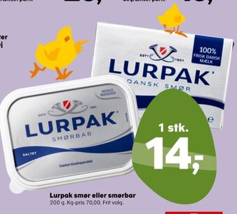 SuperBrugsen Lurpak smør saltet tilbud
