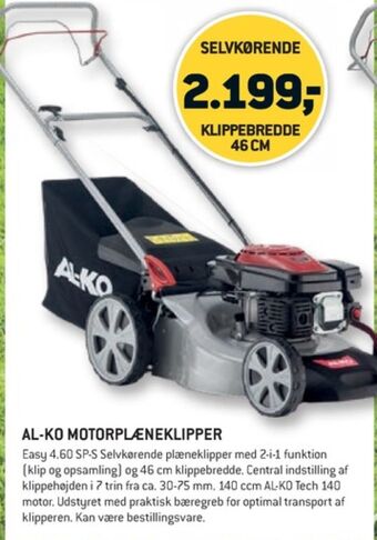 XL-BYG Al-ko plæneklipper tilbud