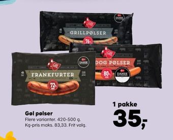 SuperBrugsen Gøl grillpølser tilbud