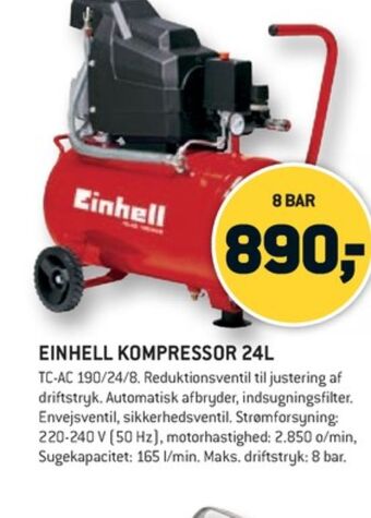 XL-BYG Einhell kompressor tilbud