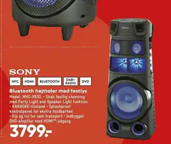 Bilka Bluetooth højttaler med festlys tilbud