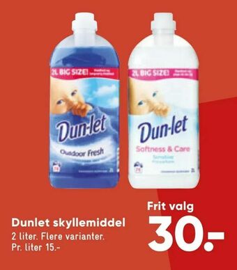 Bilka Dunlet skyllemiddel tilbud