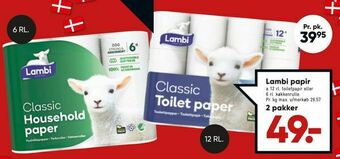 Bilka Lambi papir tilbud
