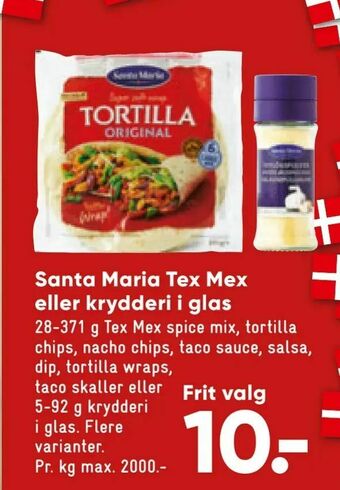 Bilka Santa Maria Tex Mex eller krydderi i glas tilbud