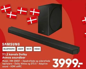 Bilka 7,1,2 kanals Dolby Atmos soundbar tilbud