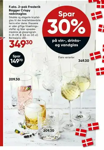 Bilka Vin-, drinks og vandglas tilbud