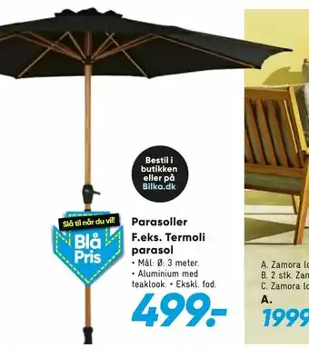 Bilka Parasoller Termoli parasol tilbud