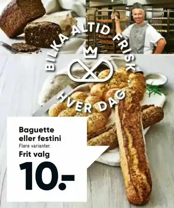Bilka Baguette eller festini tilbud