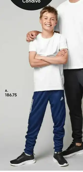 Bilka Adidas Condivo Junior. Sort eller navy tilbud