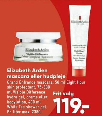 Bilka Elizabeth Arden mascara eller hudpleje tilbud