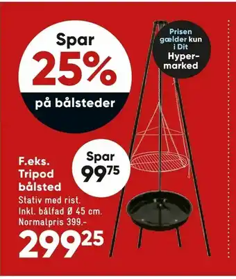Bilka Tripod bålsted tilbud
