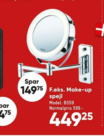 Bilka Make-up spejl tilbud