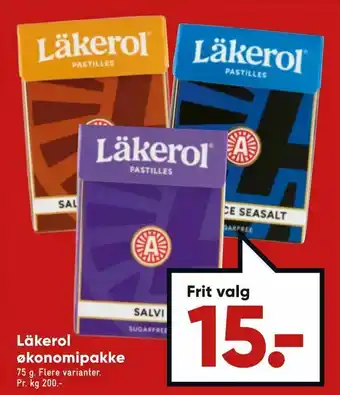 Bilka Läkerol økonomipakke tilbud