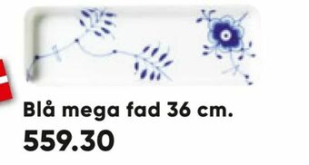 Bilka Blå mega fad 36 cm tilbud