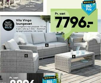 Bilka Vila Vinga loungesæt tilbud