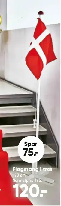 Flagstang i træ