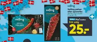 Bilka Salling pølser eller spareribs tilbud