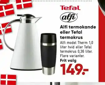 Bilka Alfi termokande eller Tefal termokrus tilbud