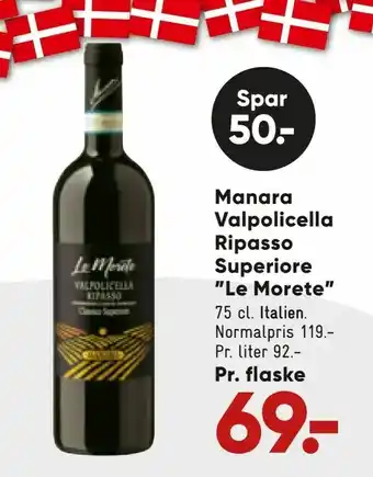 Bilka Manara Valpolicella Ripasso Superiore "Le Morete" tilbud