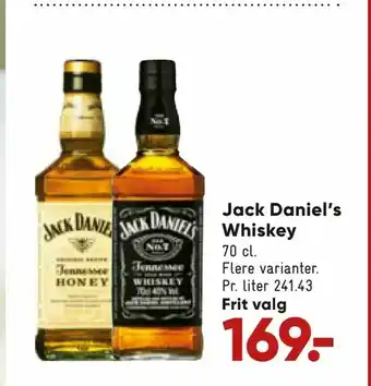 Bilka Jack Daniel's Whiskey tilbud