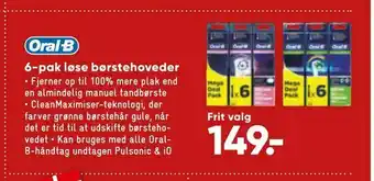 Bilka 6-pak løse børstehoveder tilbud
