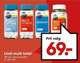 Bilka Livol multi total tilbud