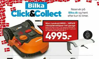Worx Landroid M500 - WR141E robotplæneklipper inkl garage