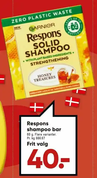 Bilka Respons shampoo bar tilbud