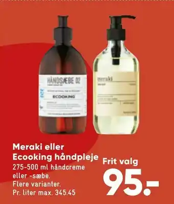 Meraki eller Ecooking håndpleje
