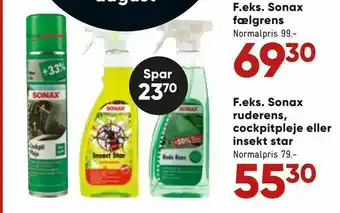 Bilka Sonax ruderens, cockpitpleje eller insekt star tilbud