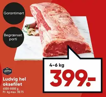 Bilka Ludvig hel oksefilet tilbud