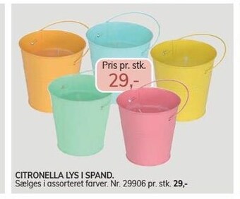 Daells Bolighus Citronella lys i spand tilbud