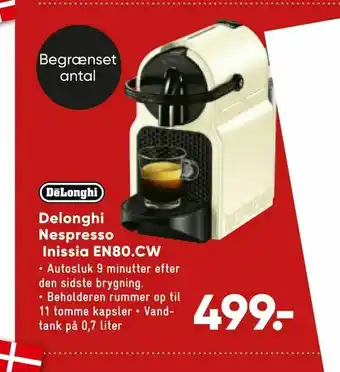 Bilka Delonghi Nespresso Inissia EN80.CW tilbud