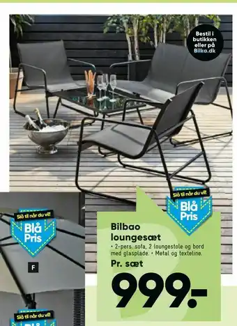 Bilka Bilbao loungesæt tilbud