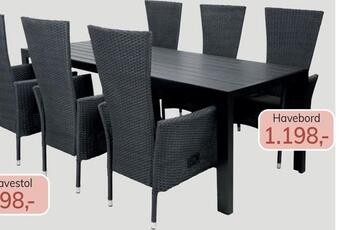 Daells Bolighus Havebord tilbud