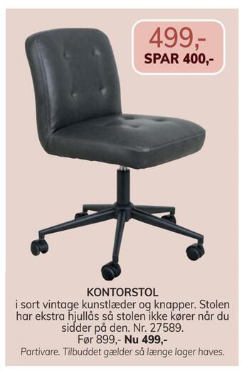 Daells Bolighus Kontorstol tilbud