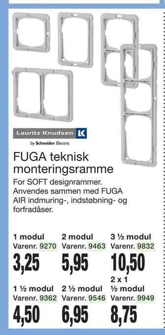 Fuga teknisk monteringsramme